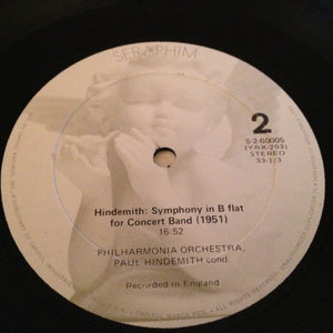 Paul Hindemith - The Philharmonia Orchestra* : Concert Music For Strings And Brass / Symphony In B Flat For Concert Band (LP, Album, RE)