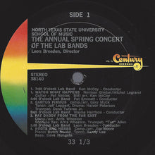 Charger l&#39;image dans la galerie, The Seven Big Bands Of North Texas*, Leon Breeden : Annual Spring Concert (April 14, 1970, In The North Texas Auditorium, Denton, Texas) (LP, Album)
