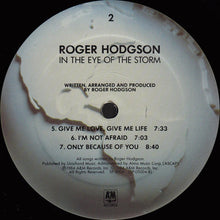 Load image into Gallery viewer, Roger Hodgson : In The Eye Of The Storm (LP, Album)

