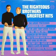 Laden Sie das Bild in den Galerie-Viewer, The Righteous Brothers : The Righteous Brothers Greatest Hits (LP, Comp, Wad)
