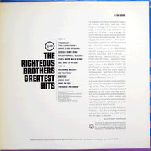 Load image into Gallery viewer, The Righteous Brothers : The Righteous Brothers Greatest Hits (LP, Comp, Wad)
