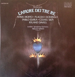 Montemezzi* - Anna Moffo, Placido Domingo, Pablo Elvira, Cesare Siepi, Ryland Davies, London Symphony Orchestra, Nello Santi : L'Amore Dei Tre Re (2xLP, Album + Box)