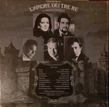 Laden Sie das Bild in den Galerie-Viewer, Montemezzi* - Anna Moffo, Placido Domingo, Pablo Elvira, Cesare Siepi, Ryland Davies, London Symphony Orchestra, Nello Santi : L&#39;Amore Dei Tre Re (2xLP, Album + Box)
