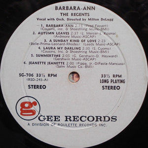 The Regents (2) : Barbara-Ann (LP, Album)