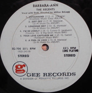 The Regents (2) : Barbara-Ann (LP, Album)