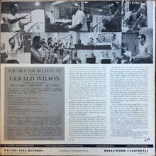 Charger l'image dans la galerie, The 17 Piece Orchestra Of Gerald Wilson* : You Better Believe It! (LP, Album, Red)
