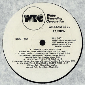 William Bell : Passion (LP, Album, Promo)