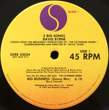 Laden Sie das Bild in den Galerie-Viewer, David Byrne : 3 Big Songs (12", EP)

