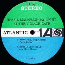 Laden Sie das Bild in den Galerie-Viewer, Herbie Mann : Monday Night At The Village Gate (LP, Album)
