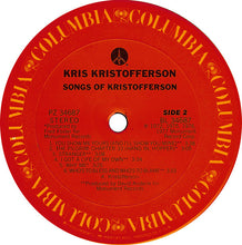 Charger l'image dans la galerie, Kris Kristofferson : Songs Of Kristofferson (LP, Album, Comp)

