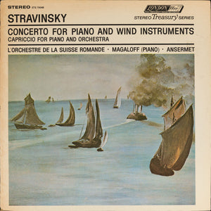 Stravinsky* - L'Orchestre De La Suisse Romande • Magaloff* • Ansermet* : Concerto For Piano And Wind Instruments / Capriccio For Piano And Orchestra (LP, Album, RE, RP)