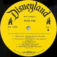 Load image into Gallery viewer, Unknown Artist : Walt Disney&#39;s Peter Pan (LP)
