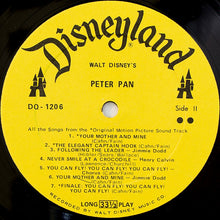 Load image into Gallery viewer, Unknown Artist : Walt Disney&#39;s Peter Pan (LP)
