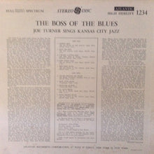 Laden Sie das Bild in den Galerie-Viewer, Joe Turner* : The Boss Of The Blues Sings Kansas City Jazz (LP, Album)
