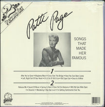 Load image into Gallery viewer, Patti Page : Songs That Made Her Famous (2xLP, Comp)
