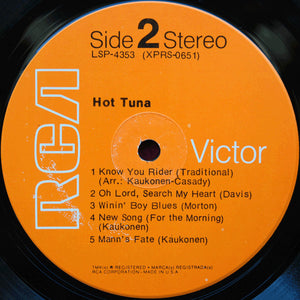 Hot Tuna : Hot Tuna (LP, Album, Ind)
