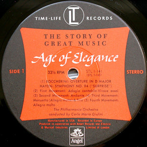 Various : The Story Of Great Music: Age Of Elegance (4xLP, Comp, RP + Box)