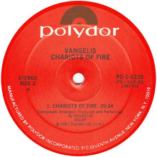 Laden Sie das Bild in den Galerie-Viewer, Vangelis : Chariots Of Fire (LP, Album, 26 )
