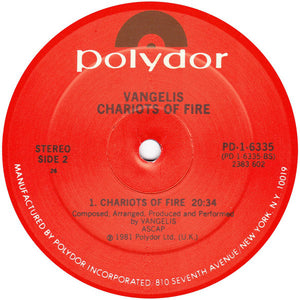 Vangelis : Chariots Of Fire (LP, Album, 26 )