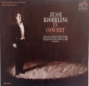 Jussi Bjoerling* : In Concert (LP, Mono)