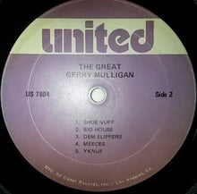 Laden Sie das Bild in den Galerie-Viewer, Gerry Mulligan : The Great Gerry Mulligan (LP, Album, RE)
