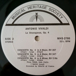 Vivaldi* - I Solisti Veneti / Dir. Claudio Scimone : La Stravaganza, Op. 4 [Twelve Violin Concerti] (2xLP)