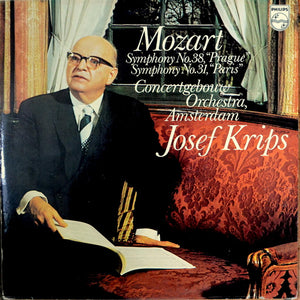 Mozart*, Concertgebouw Orchestra, Amsterdam*, Josef Krips : Symphony No. 38, "Prague" / Symphony No.31, "Paris” (LP)