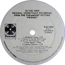 Load image into Gallery viewer, Elton John : Friends (LP, Album)
