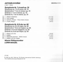 Laden Sie das Bild in den Galerie-Viewer, Antonín Dvořák / Wiener Philharmoniker, Lorin Maazel : Symphonies Nos. 7 &amp; 8 (CD, Comp)
