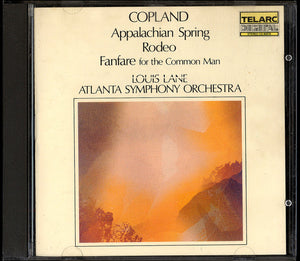 Copland* - Louis Lane, Atlanta Symphony Orchestra : Appalachian Spring • Rodeo • Fanfare For The Common Man (CD, Album, 2nd)