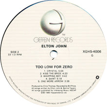 Charger l'image dans la galerie, Elton John : Too Low For Zero (LP, Album, RE)

