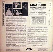 Load image into Gallery viewer, Lisa Kirk : Lisa Kirk Sings At The Plaza (LP, Album)
