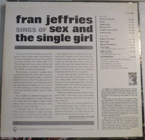 Fran Jeffries : Fran Jeffries Sings Of Sex And The Single Girl (LP, Album)