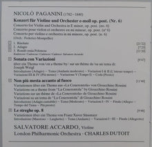 Charger l&#39;image dans la galerie, Paganini*, Salvatore Accardo, London Philharmonic Orchestra, Charles Dutoit : Violinkonzert No. 6 (CD)
