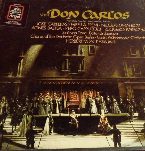 Verdi* ' José Carreras ' Mirella Freni ' Nicolai Ghiaurov ' Agnes Baltsa ' Piero Cappuccilli ' Ruggero Raimondi ' Berliner Philharmoniker, Herbert Von Karajan : Don Carlos (4xLP + Box)