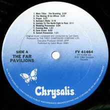 Laden Sie das Bild in den Galerie-Viewer, Carl Davis (5) : The Far Pavilions (The Original Music From The Film) (LP)
