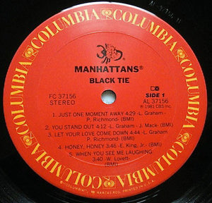 The Manhattans* : Black Tie (LP, Album, San)