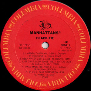 The Manhattans* : Black Tie (LP, Album, San)