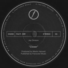 Laden Sie das Bild in den Galerie-Viewer, Joy Division : Closer (LP, Album, RE, RM, 180)
