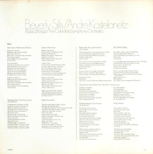 Beverly Sills, André Kostelanetz, Columbia Symphony Orchestra : Plaisir D'Amour (LP, Album)