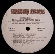 Charger l'image dans la galerie, Allman Brothers Band* : Beginnings (2xLP, Comp, Ter)
