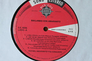 Rafael Amaranto : Bailando Con Amaranto (LP, Album)