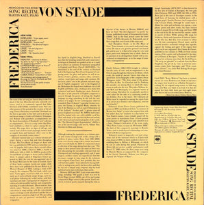 Frederica von Stade : Song Recital (LP, Album)