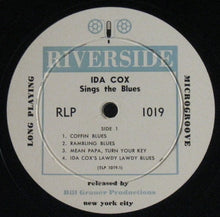 Load image into Gallery viewer, Ida Cox : Ida Cox Sings The Mean And Moanin' Blues (10", Comp, Mono, RP)
