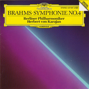 Brahms*, Berliner Philharmoniker, Herbert von Karajan : Symphonie No. 4 (CD, Album)