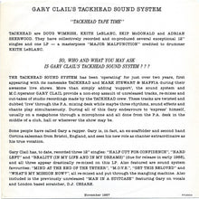 Load image into Gallery viewer, Gary Clail's Tackhead Sound System : Tackhead Tape Time (LP, Album)

