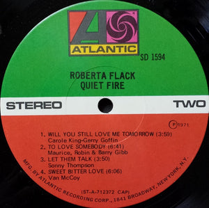 Roberta Flack : Quiet Fire (LP, Album, CAP)
