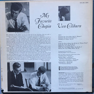 Van Cliburn : My Favorite Chopin (LP, Album, RE, Hol)