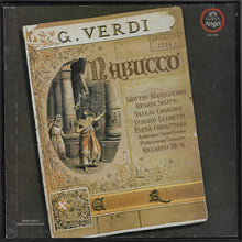 Charger l&#39;image dans la galerie, G. Verdi* / Matteo Manuguerra, Renata Scotto, Nicolai Ghiaurov, Veriano Luchetti, Elena Obraztsova, Ambrosian Opera Chorus*, Philharmonia Orchestra, Riccardo Muti : Nabucco (3xLP, Album, Quad + Box)
