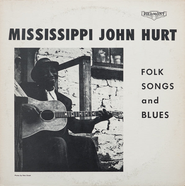 Mississippi John Hurt : Folk Songs And Blues (LP, RE, RP, Bla)